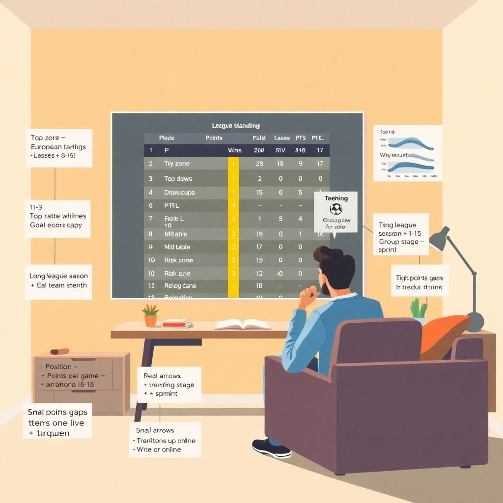 Турнирная таблица: что значит каждая позиция и как читать текущий рейтинг