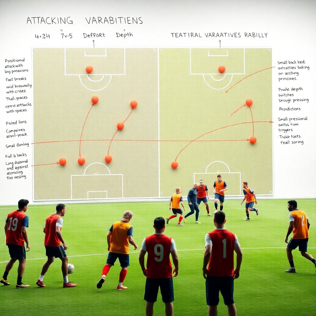 Тактические вариации в футболе: вариативность построения атак