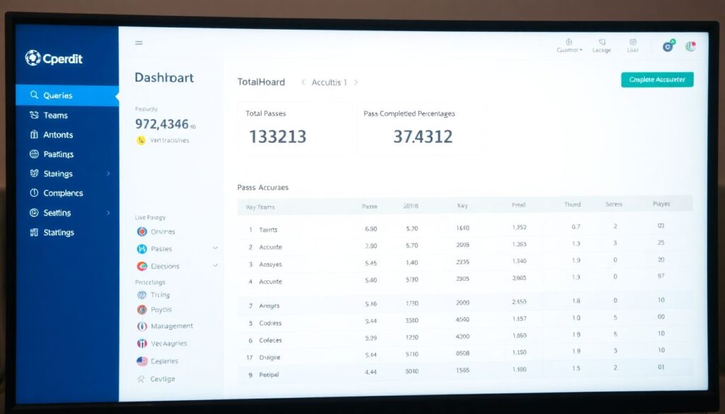 Статистика удачных передач и точности в турах - иллюстрация