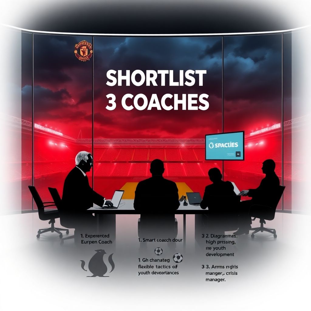 «Манчестер Юнайтед» ищет замену Амориму: шорт-лист из трех тренеров